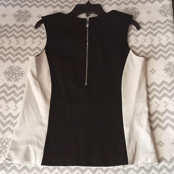 Etcetera Genuine Leather Polyester Top - Picture 9 of 12
